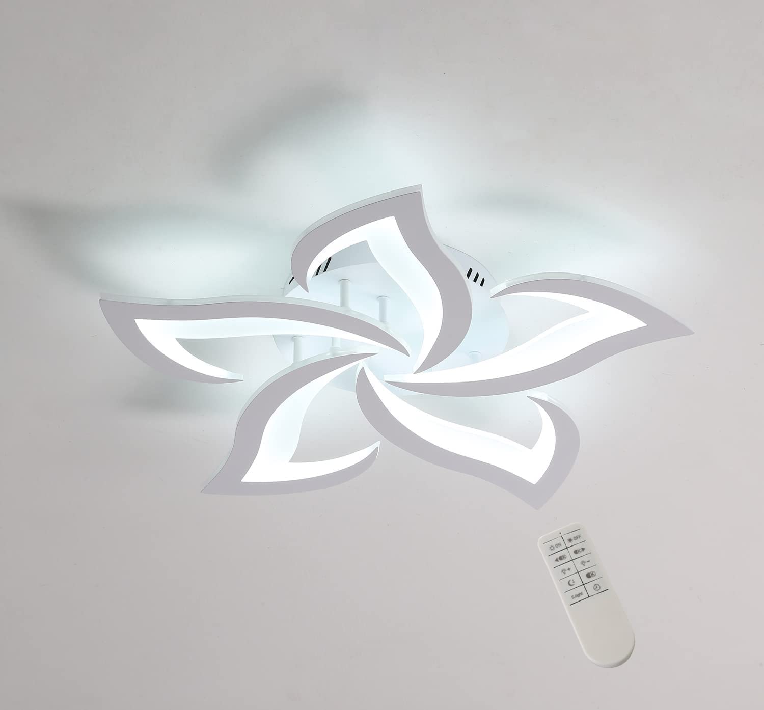 Ceiling Light - White Acrylic Frame, Tunable and Dimmable