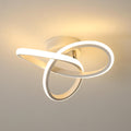 Ceiling Light - White Aluminium Frame, Warm Light