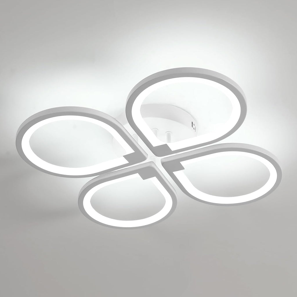 Ceiling Light - White Acrylic Frame, White Light