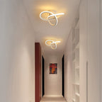 Ceiling Light - White Aluminium Frame, Warm Light