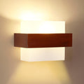 Wall Light - Wood Glass Frame