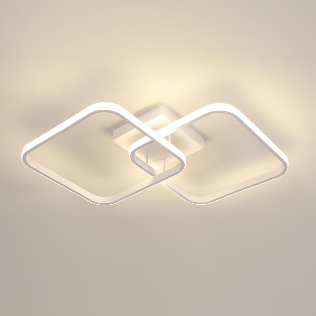Ceiling Light - White Aluminium Frame, Natural Light