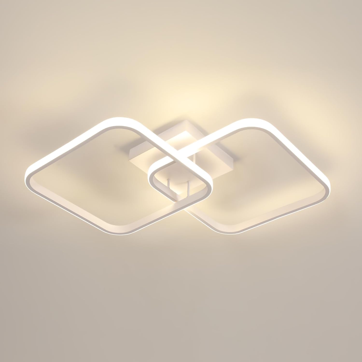 Ceiling Light - White Aluminium Frame, Natural Light