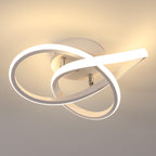 Ceiling Light - White Aluminium Frame, Warm Light