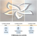 Ceiling Light - White Acrylic Frame, Tunable and Dimmable