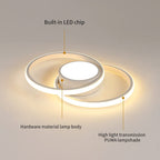 Ceiling Light - White Metal Frame, Warm Light