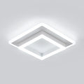 Ceiling Light - White Acrylic Frame, White Light