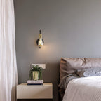 Wall Light - Black & Gold Metal Frame