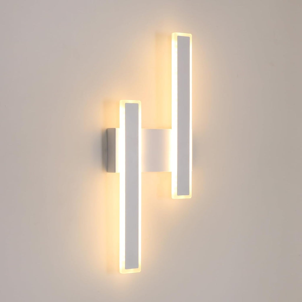 Wall Light - White Acrylic Frame, Warm Light