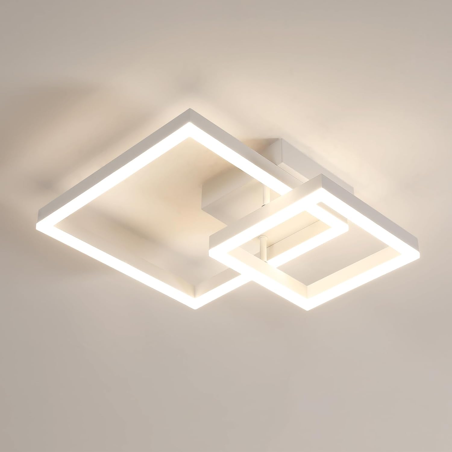 Ceiling Light - White Acrylic Frame, Natural Light