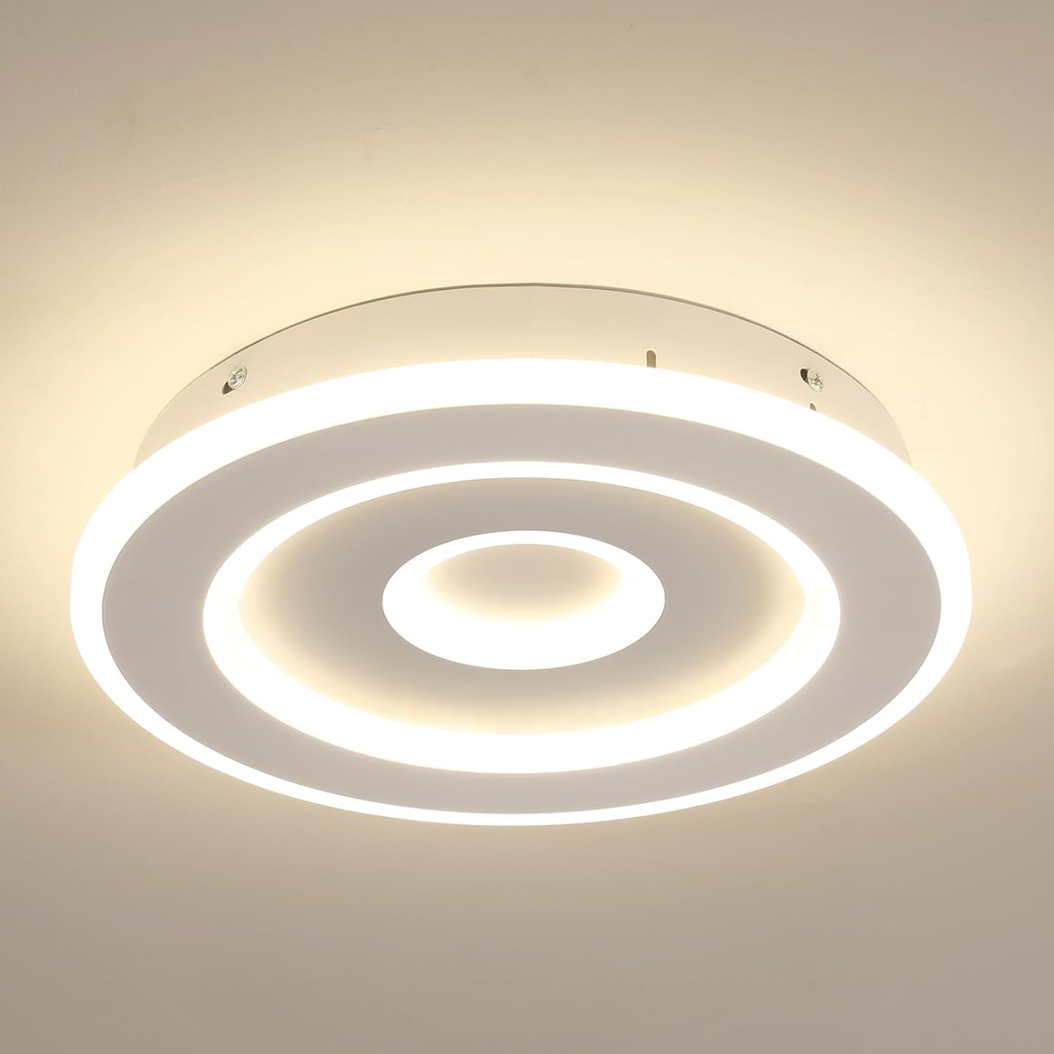 Ceiling Light - White Acrylic Frame, Natural Light