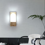 Wall Light - Wood Glass Frame
