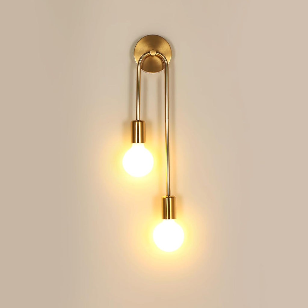 Wall Light - Gold Metal Frame