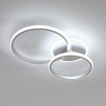 Ceiling Light - Silver Acrylic Frame, White Light