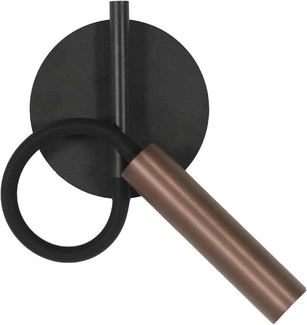 Wall Light - Black Metal Frame, White Light