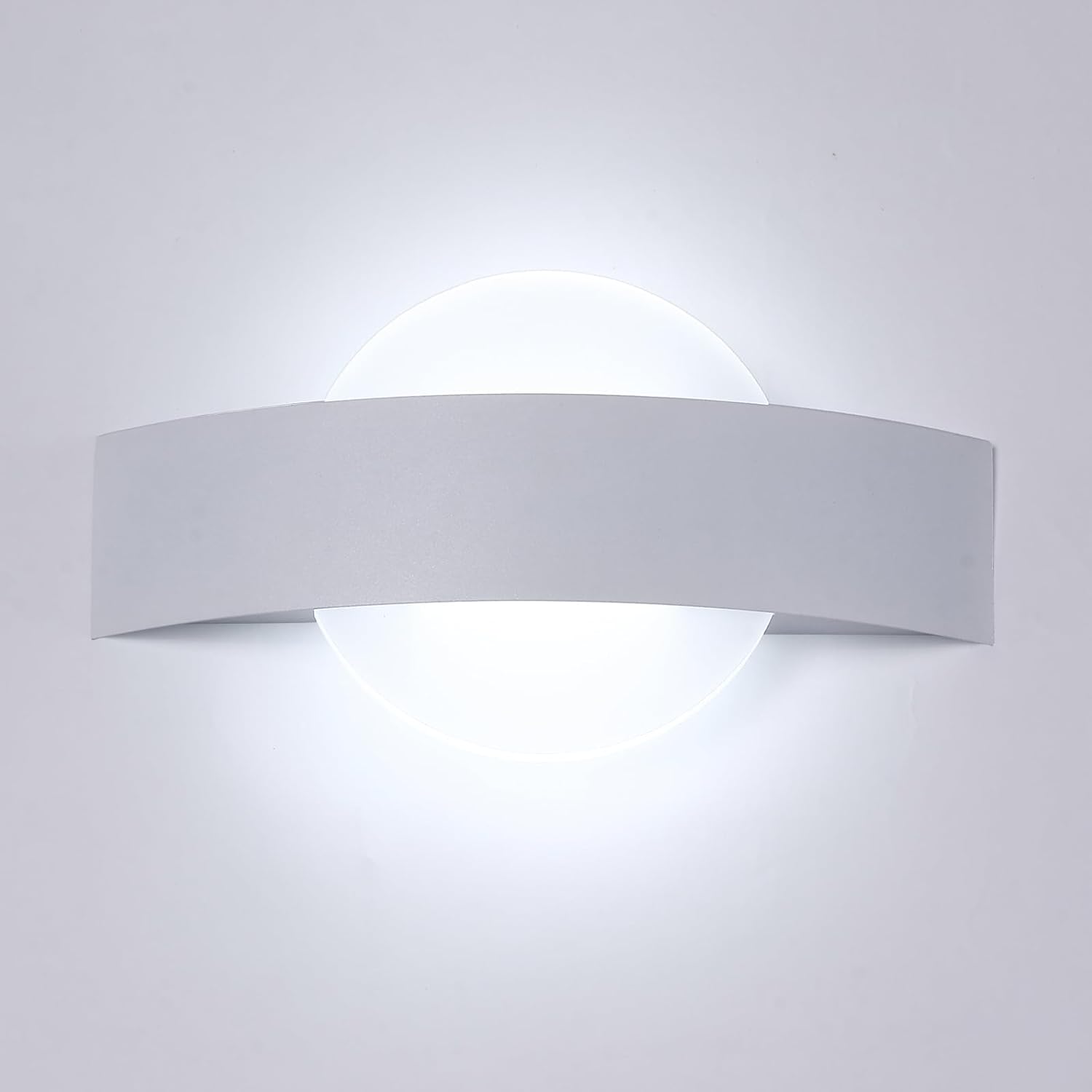 Wall Light - White Acrylic Frame, White Light
