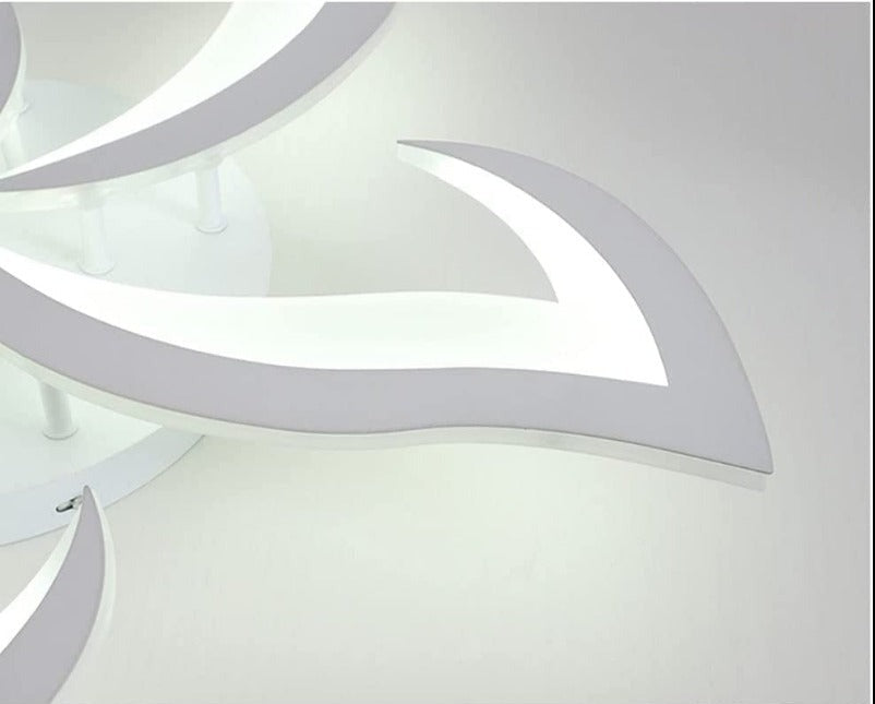 Ceiling Light - White Acrylic Frame, White Light