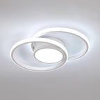 Ceiling Light - White Metal Frame, White Light