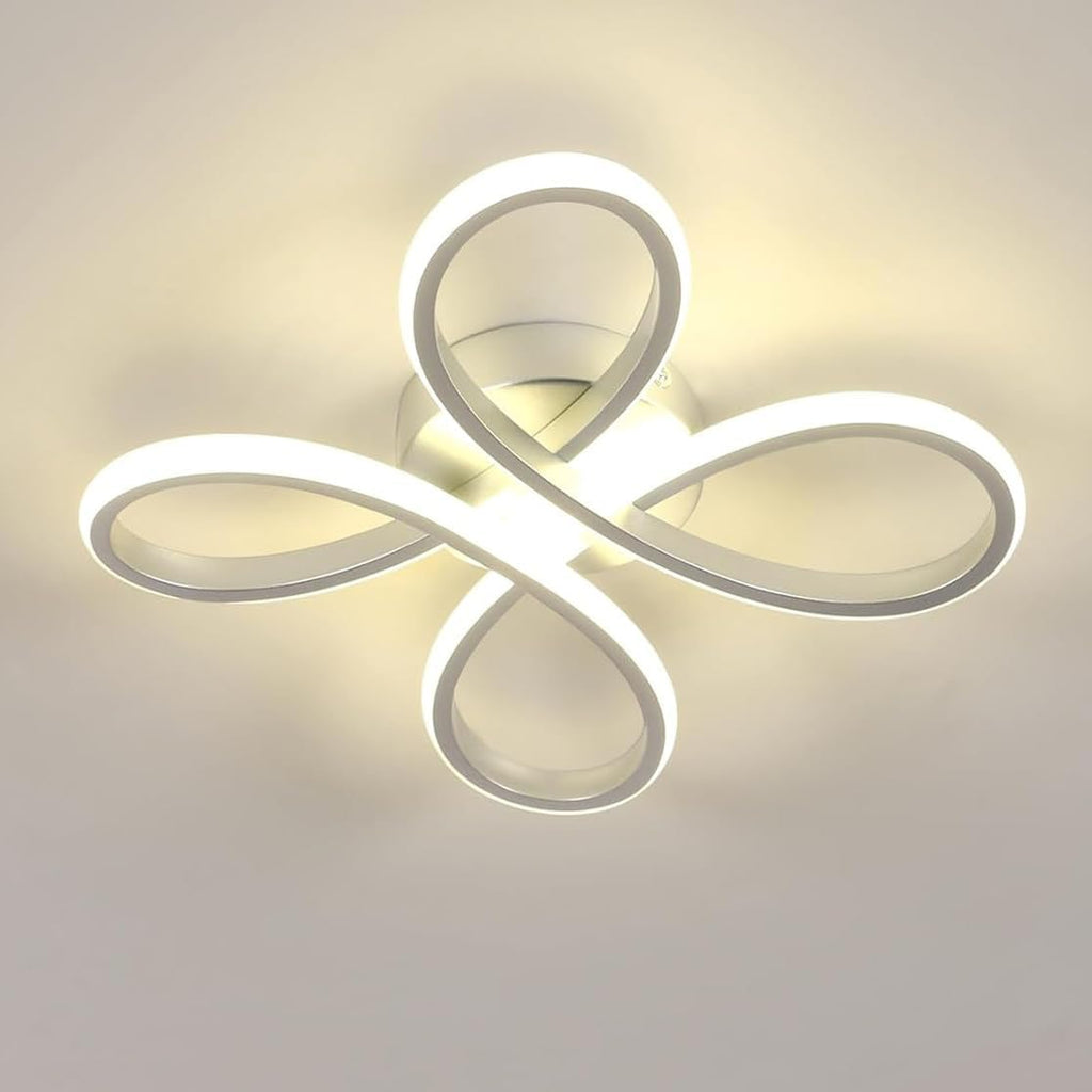 Ceiling Light - Silver Aluminium Frame, Natural Light