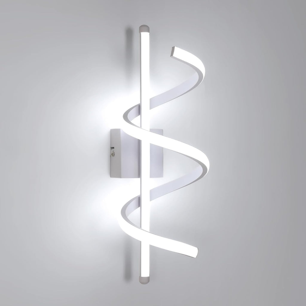 Wall Light - White Aluminium Frame, White Light