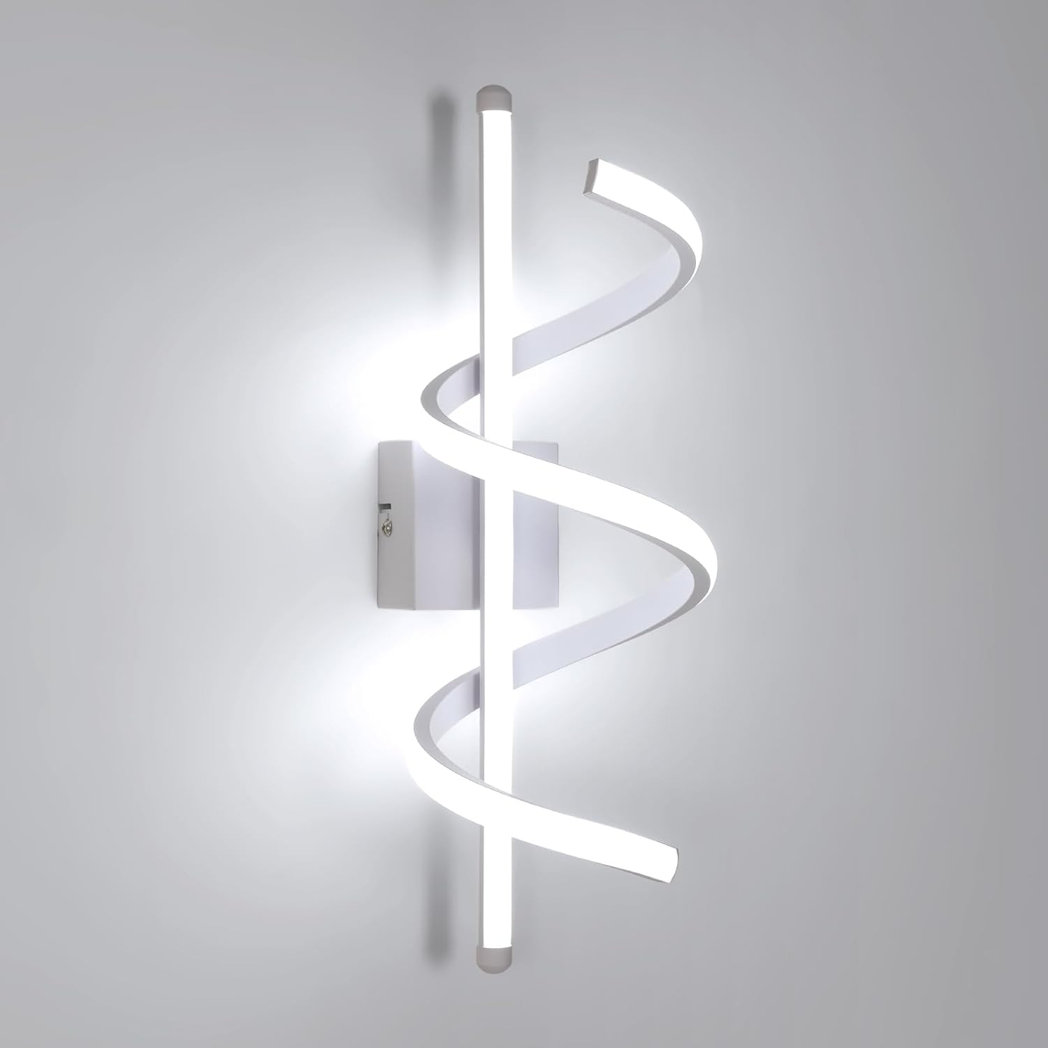 Wall Light - White Aluminium Frame, White Light