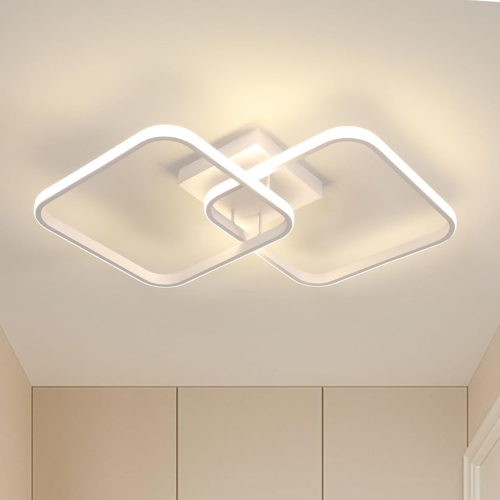 Ceiling Light - White Aluminium Frame, Natural Light