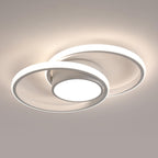 Ceiling Light - White Metal Frame, Natural Light
