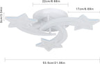 Ceiling Light - White Acrylic Frame, Tunable and Dimmable