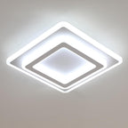 Ceiling Light - White Acrylic Frame, White Light