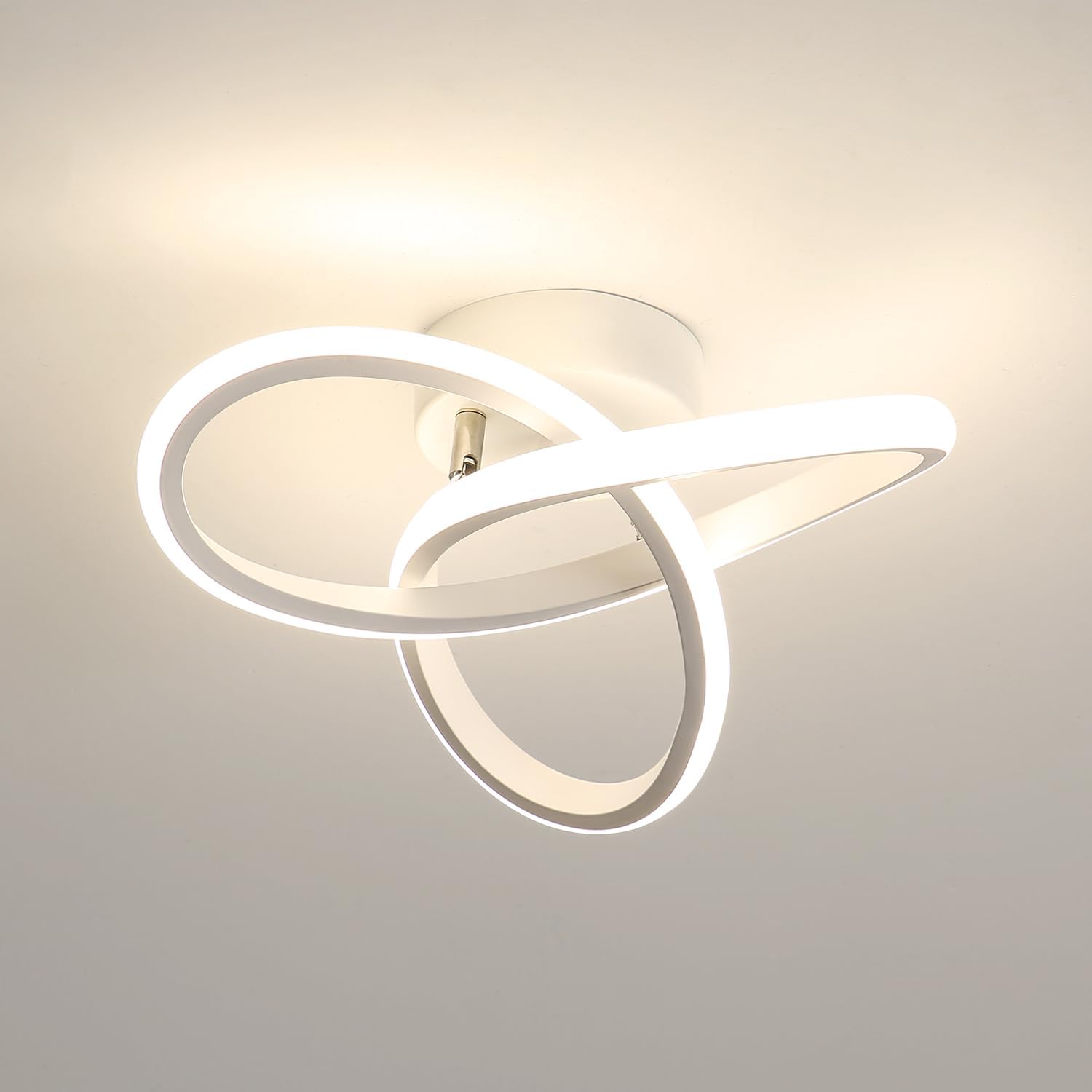 Ceiling Light - White Aluminium Frame, Natural Light