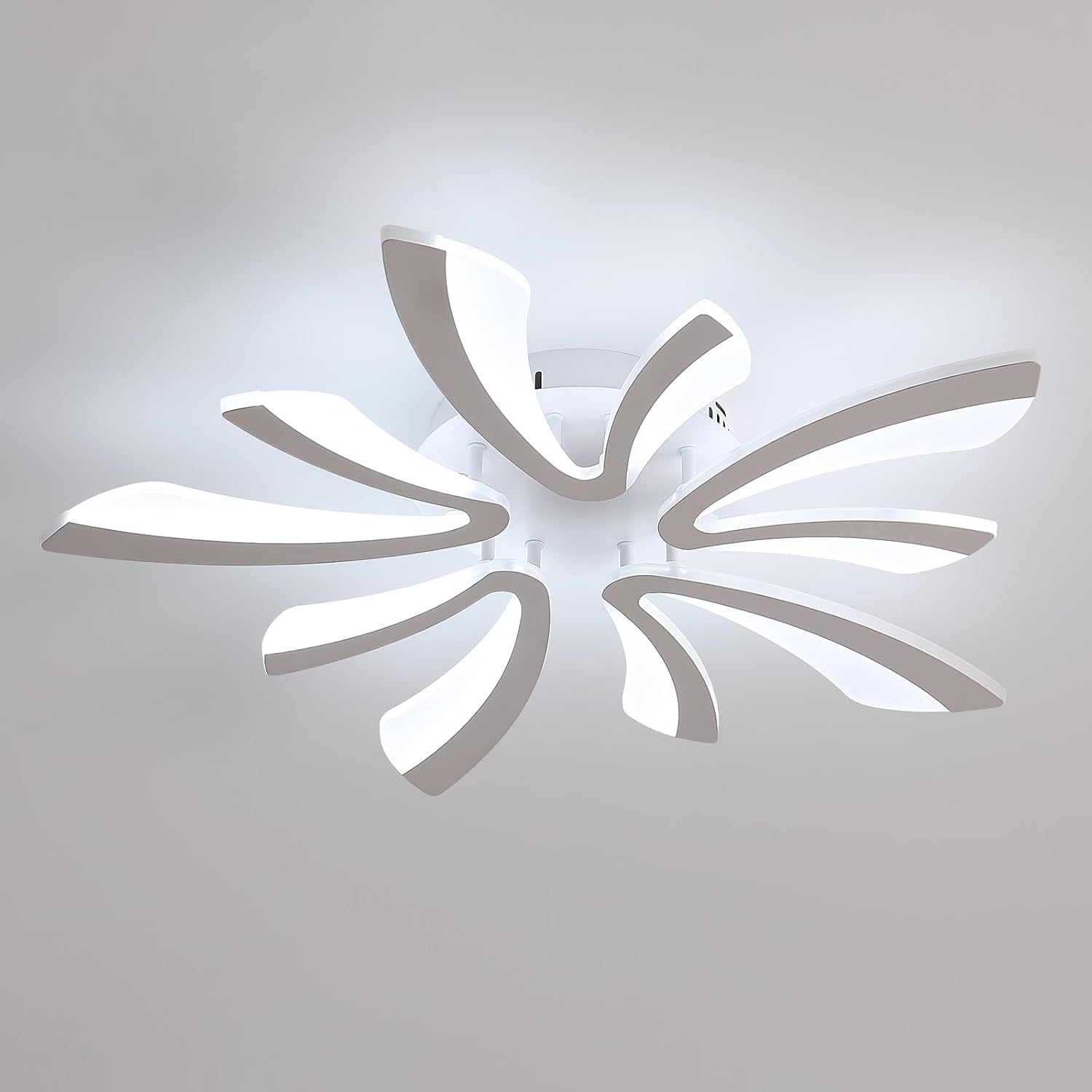 Ceiling Light - White Acrylic Frame, White Light