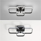 Ceiling Light - Black Aluminium Frame, White Light