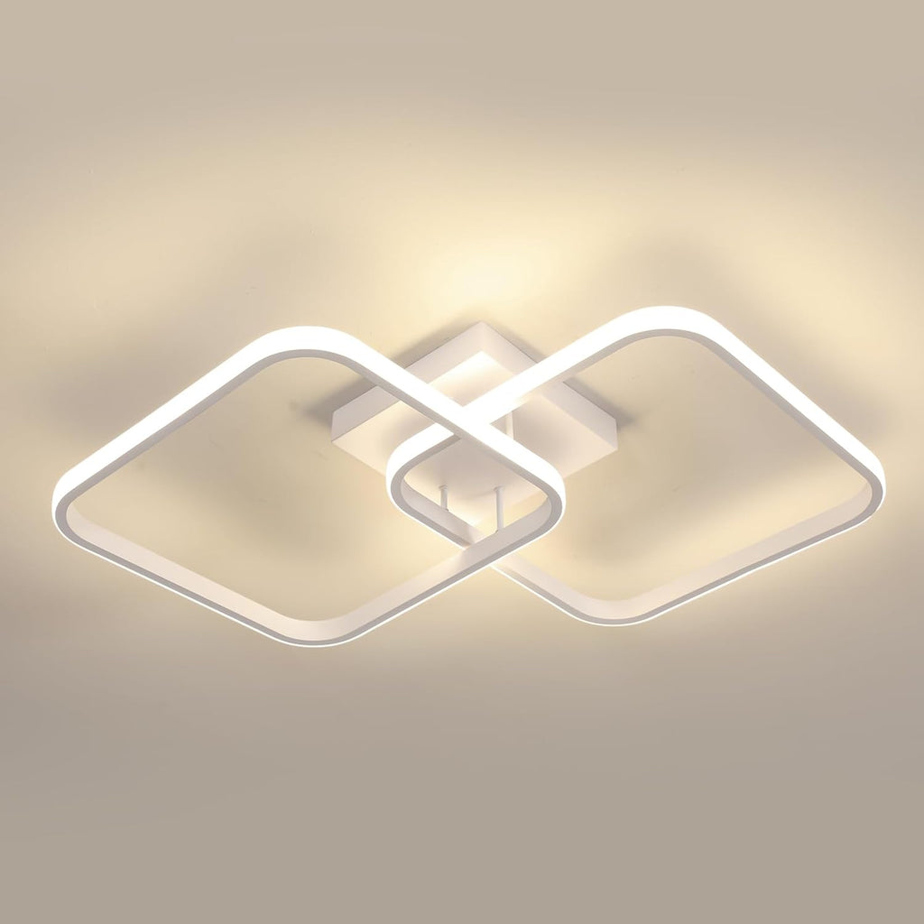Ceiling Light - White Aluminium Frame, Natural Light