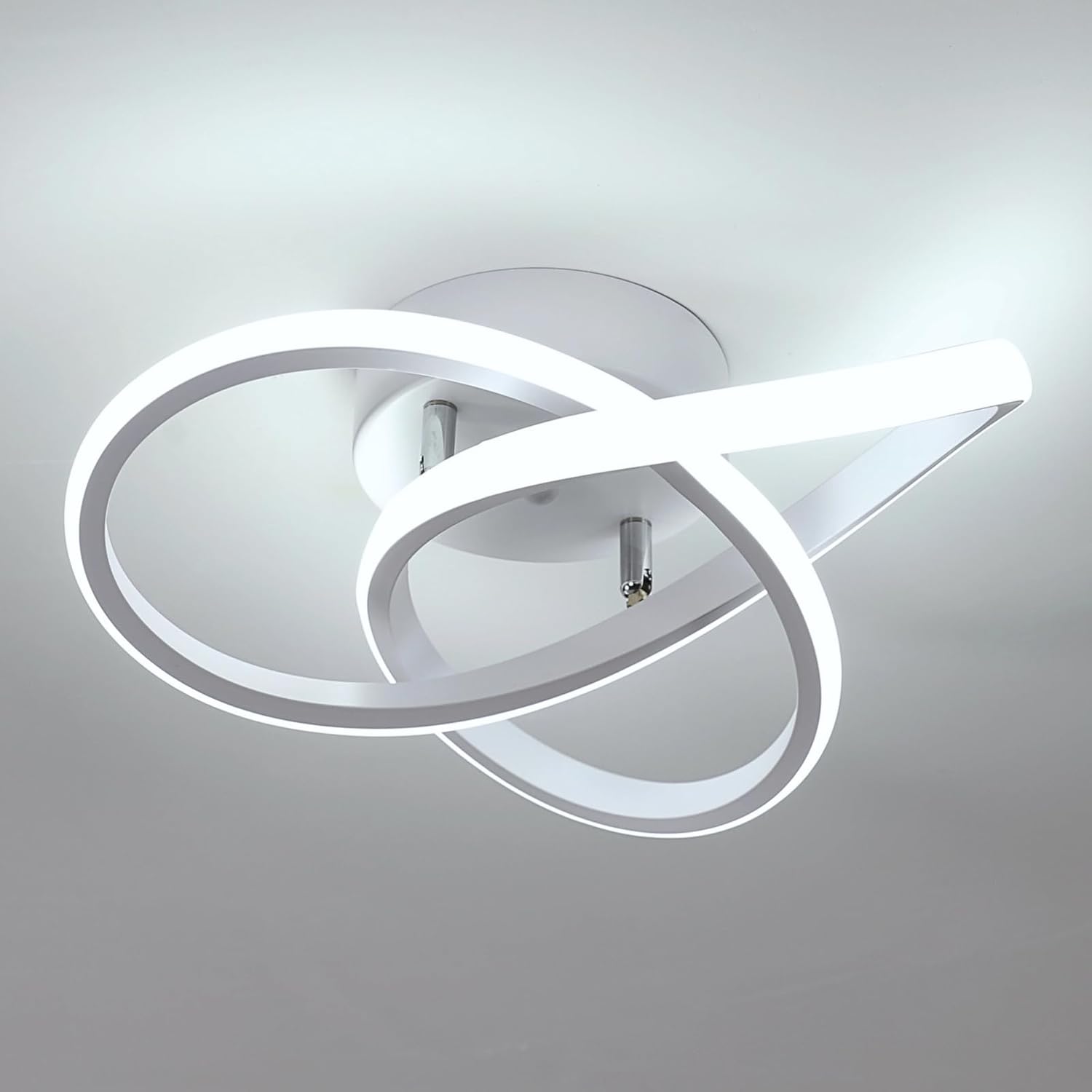 Ceiling Light - White Aluminium Frame, White Light