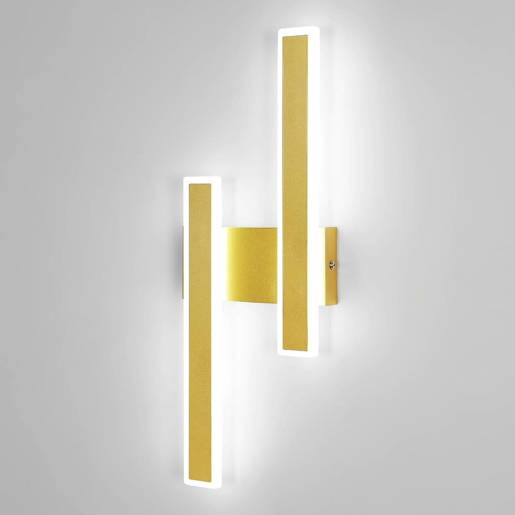 Wall Light - Gold Acrylic Frame, White Light
