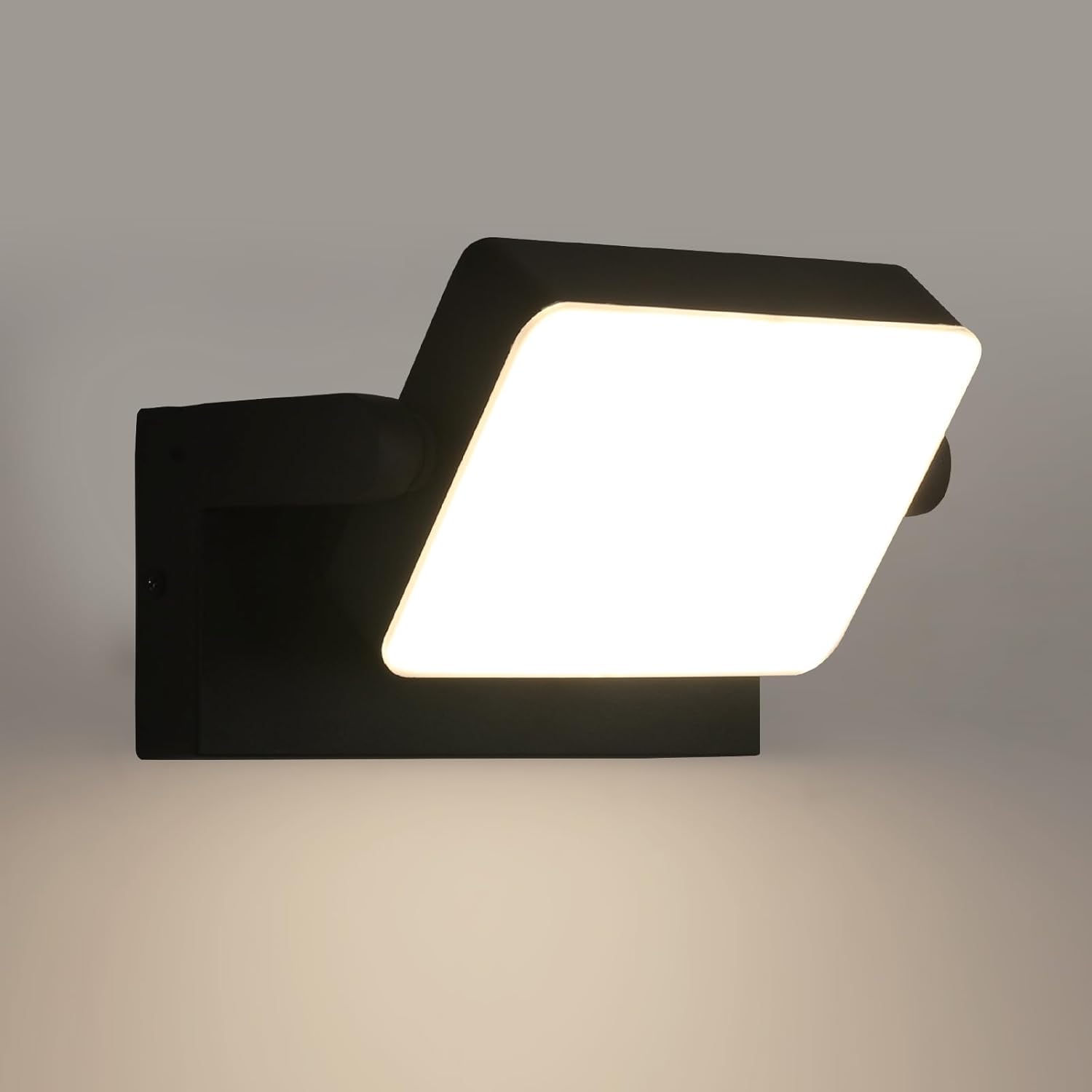 Wall Light - Black Metal Frame, Natural Light
