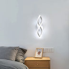 Wandleuchte – weißer Aluminiumrahmen, weißes Licht