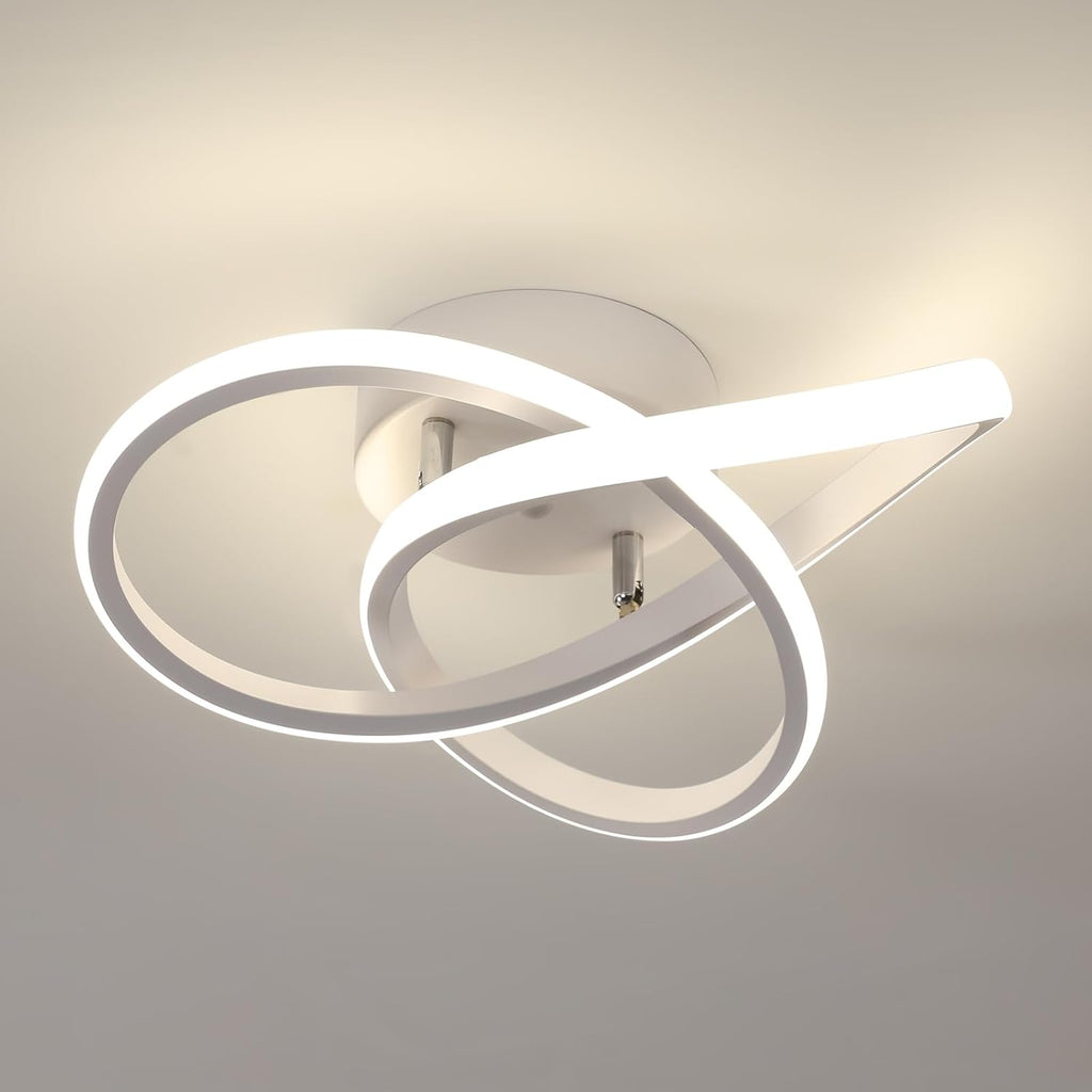 Ceiling Light - White Aluminium Frame, Natural Light