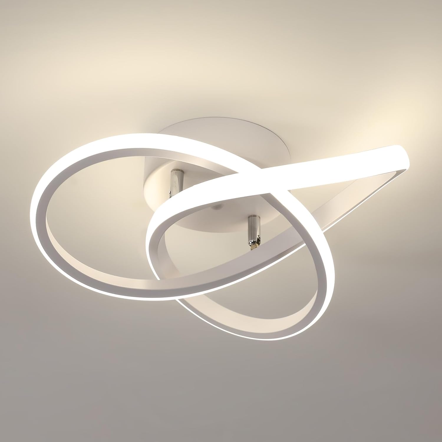 Ceiling Light - White Aluminium Frame, Natural Light