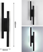 Wall Light - Black Acrylic Frame, White Light