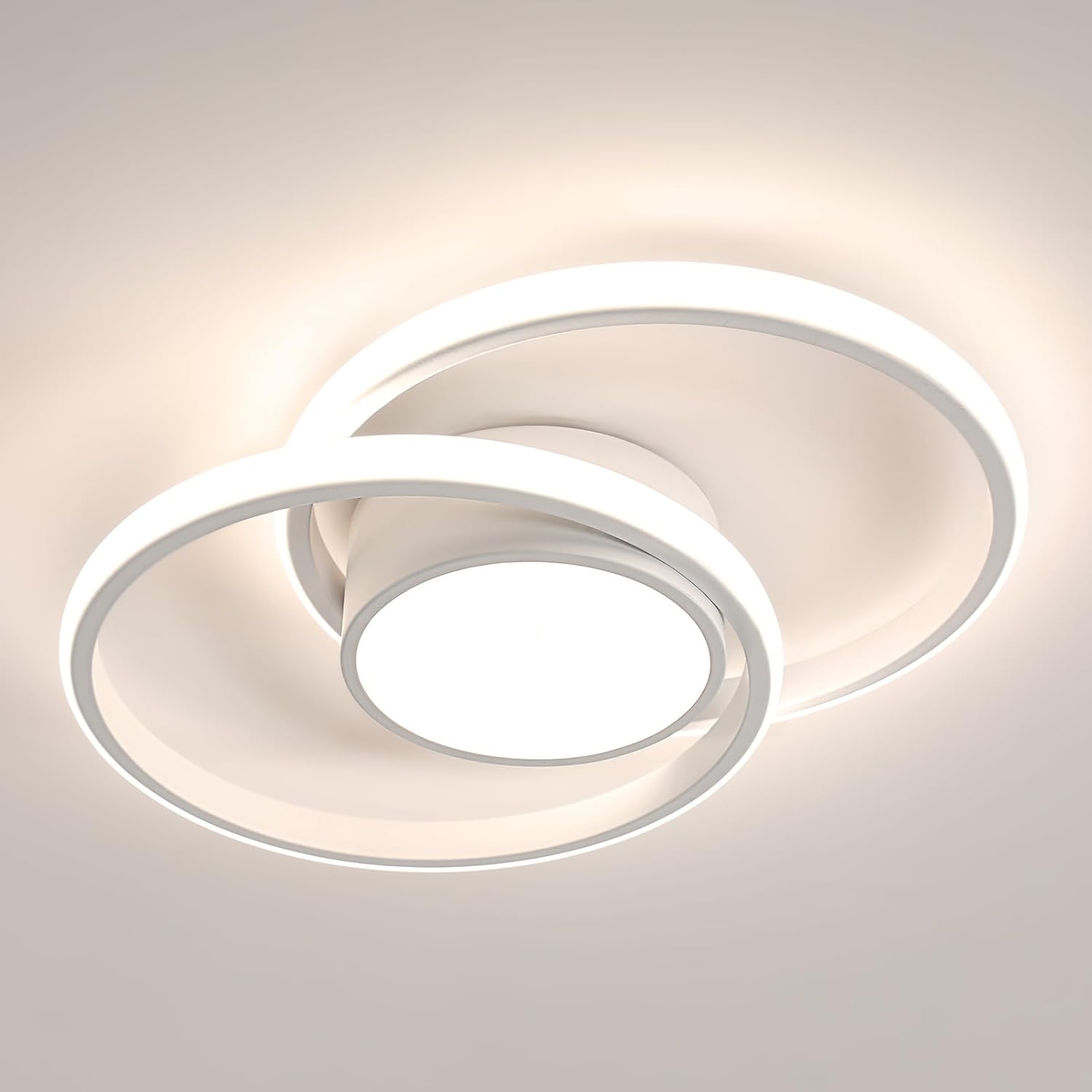 Ceiling Light - White Aluminium Frame, Natural Light