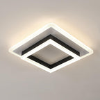 Ceiling Light - Black & White Acrylic Frame, Natural Light