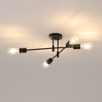 Ceiling Light - Black Metal Frame