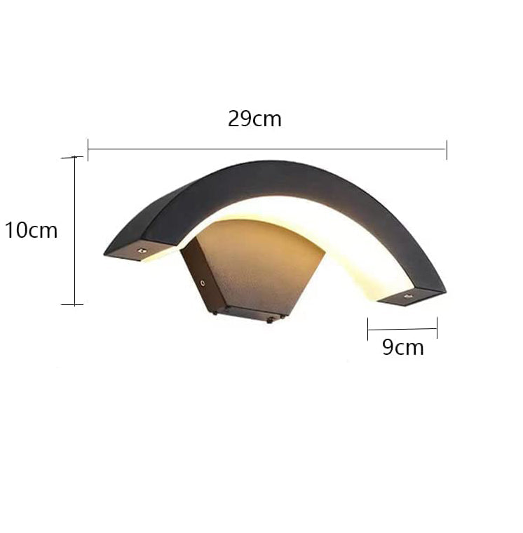 Wall Light - Black Metal Frame, Warm Light