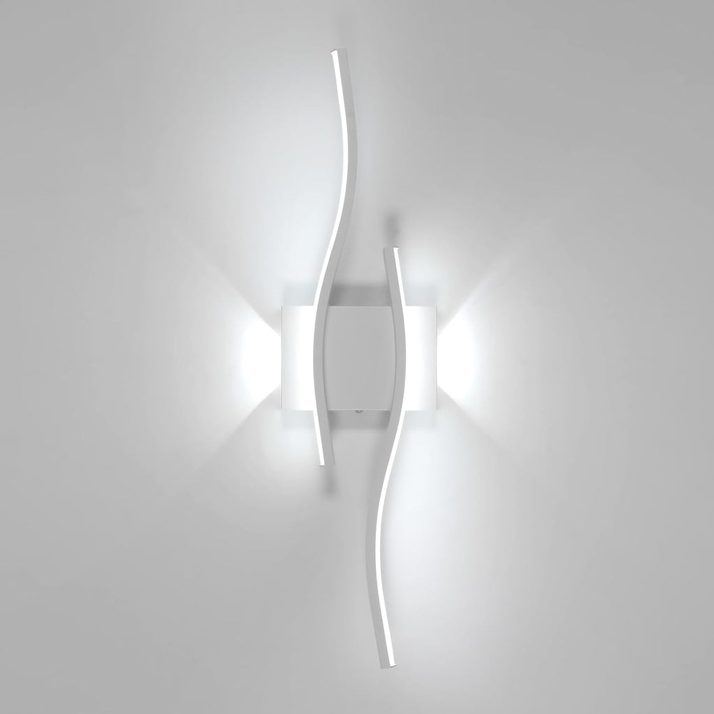 Wall Light - White Aluminium Frame, White Light