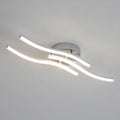 Deckenleuchte - Rahmen aus silbernem Aluminium, Naturlicht