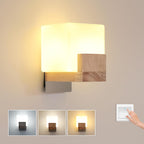 Wall Light - Wood Glass Frame, Tunable