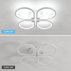 Ceiling Light - White Acrylic Frame, White Light