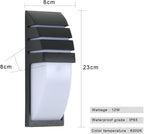Wandleuchte – Schwarzer Aluminiumrahmen, weißes Licht