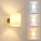Wall Light - Wood Glass Frame, Tunable